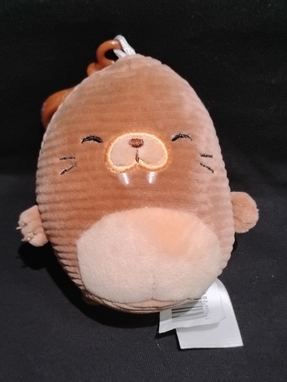 Squishmallow Bruce The Walrus Squish Bag Charm Clip